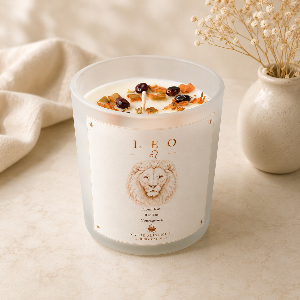 Leo Zodiac Candle