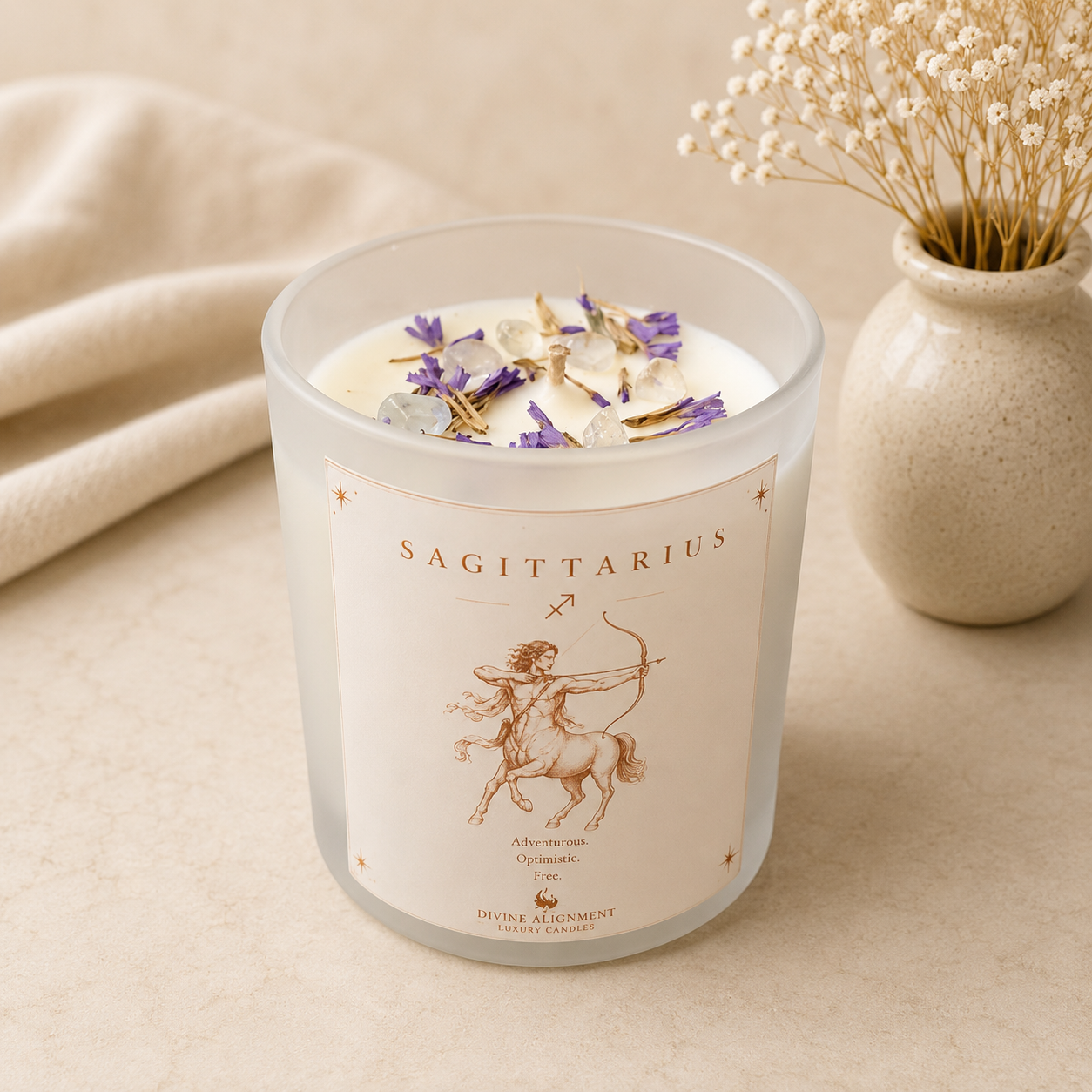 Sagittarius Zodiac Candle