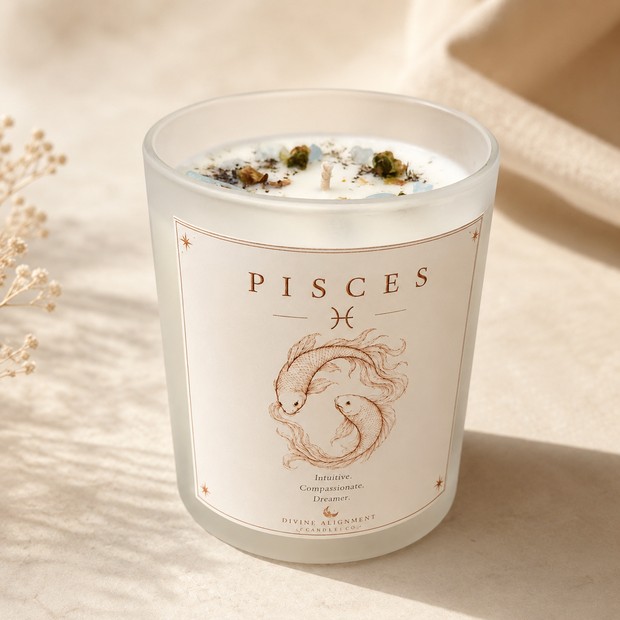 Pisces Zodiac Candles